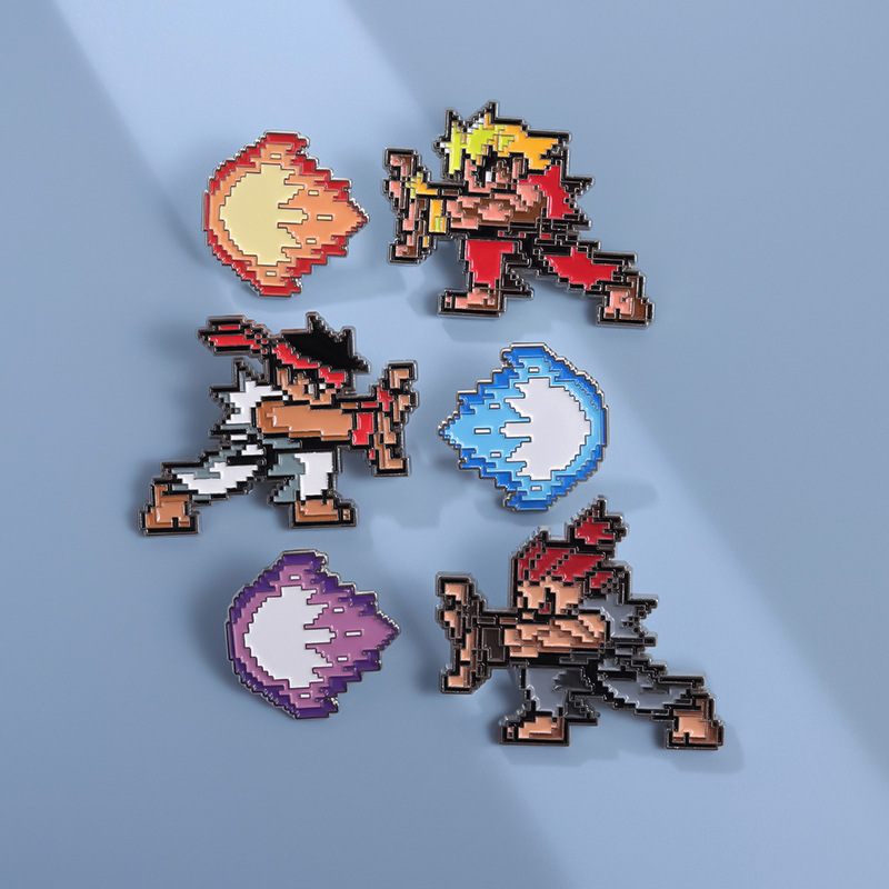 Street Fashion Game - Street Fighter Spiel Pins Cartoon Fighter