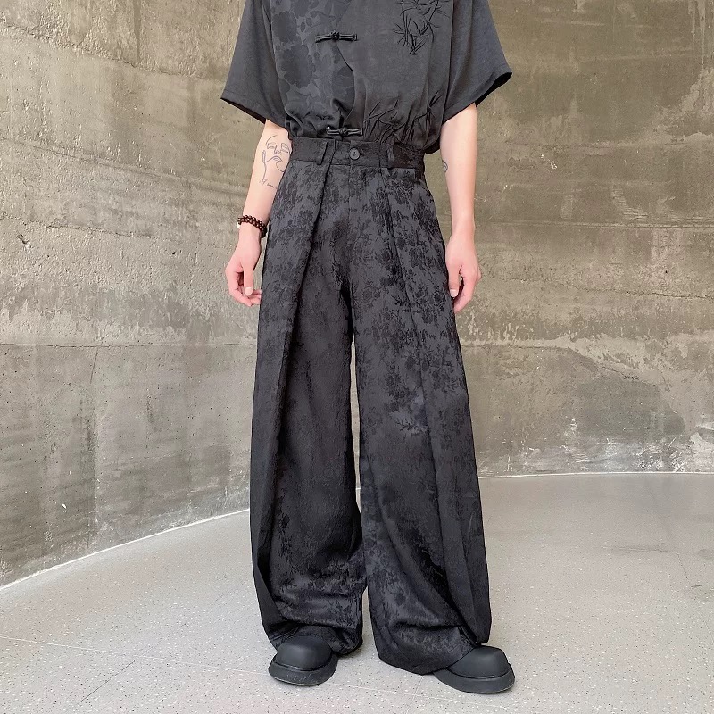 Street Fashion In Chinese - Herrenhose im Chinesischen Stil mit Weitem