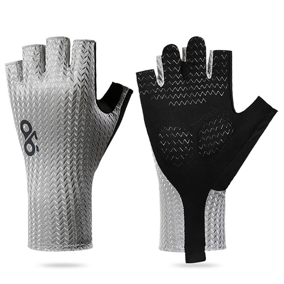 Street Fashion Gloves - Sommer Atmungsaktive Halbfinger-Fahrradhandschuhe Ultraleichte Rennrad-Handschuhe Rutschfeste