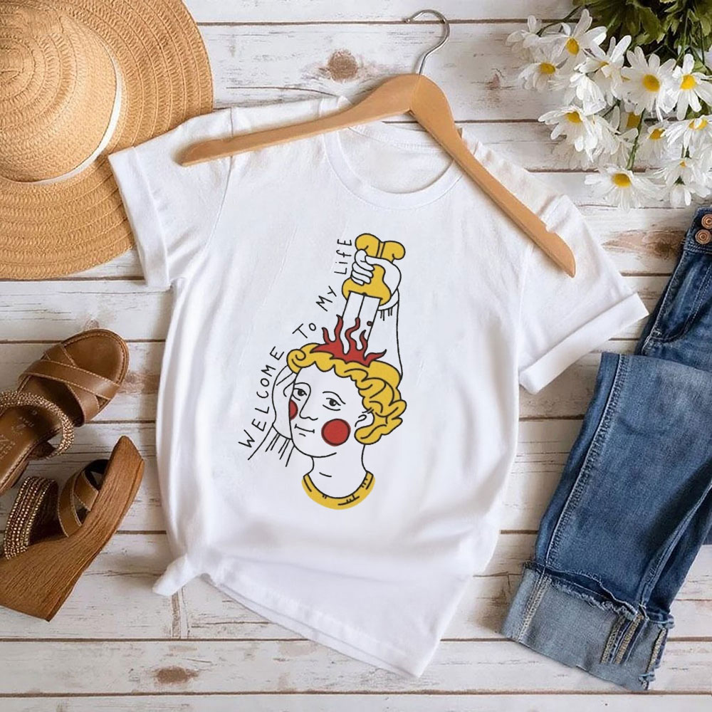 Street Fashion History - Mittelalterliches Kunst-T-Shirt „Welcome To My Life“,