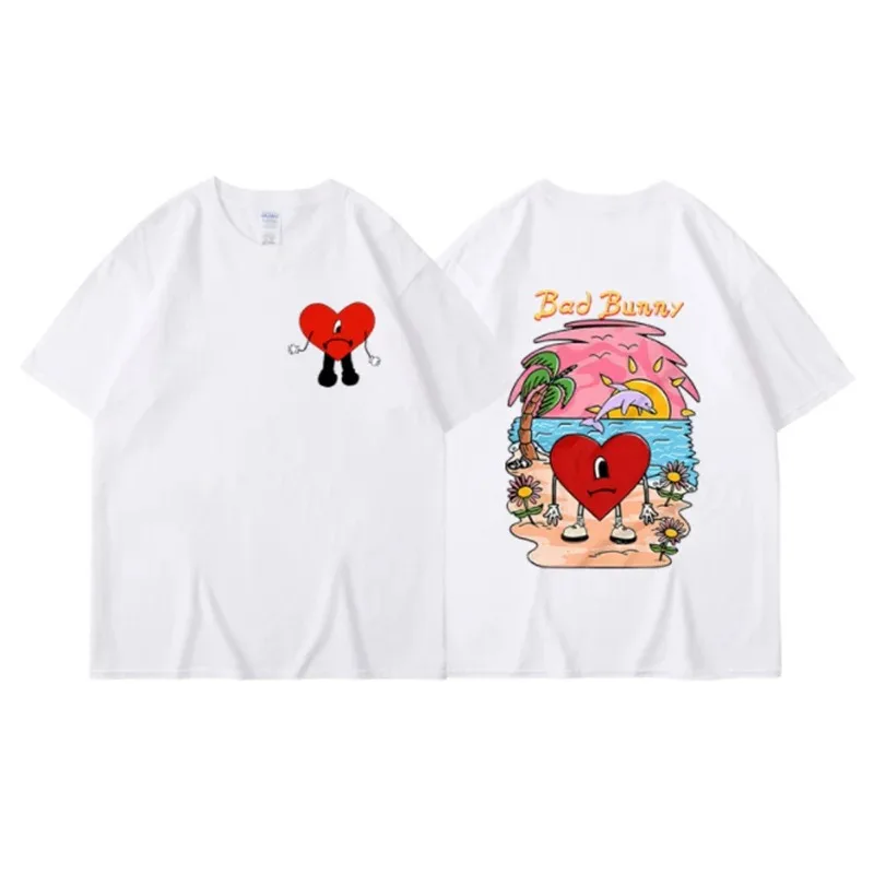Street Fashion Asian Men - Asiatische Größe Bad Bunny T-Shirt Damen