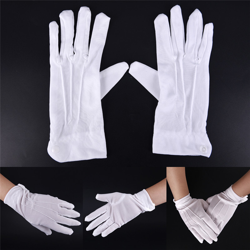 Street Fashion Gloves - 1 Paar weiße formelle Handschuhe für