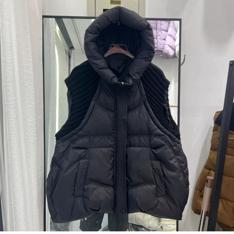 Puffer Vest Padded - 2026 Damen-Daunenweste mit Kapuze, Herbst-Winter-Pufferweste, Neue