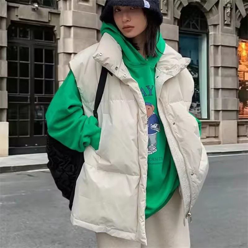 Puffer Vest Padded - 2025 neue Koreanische Winter Weste Jacken