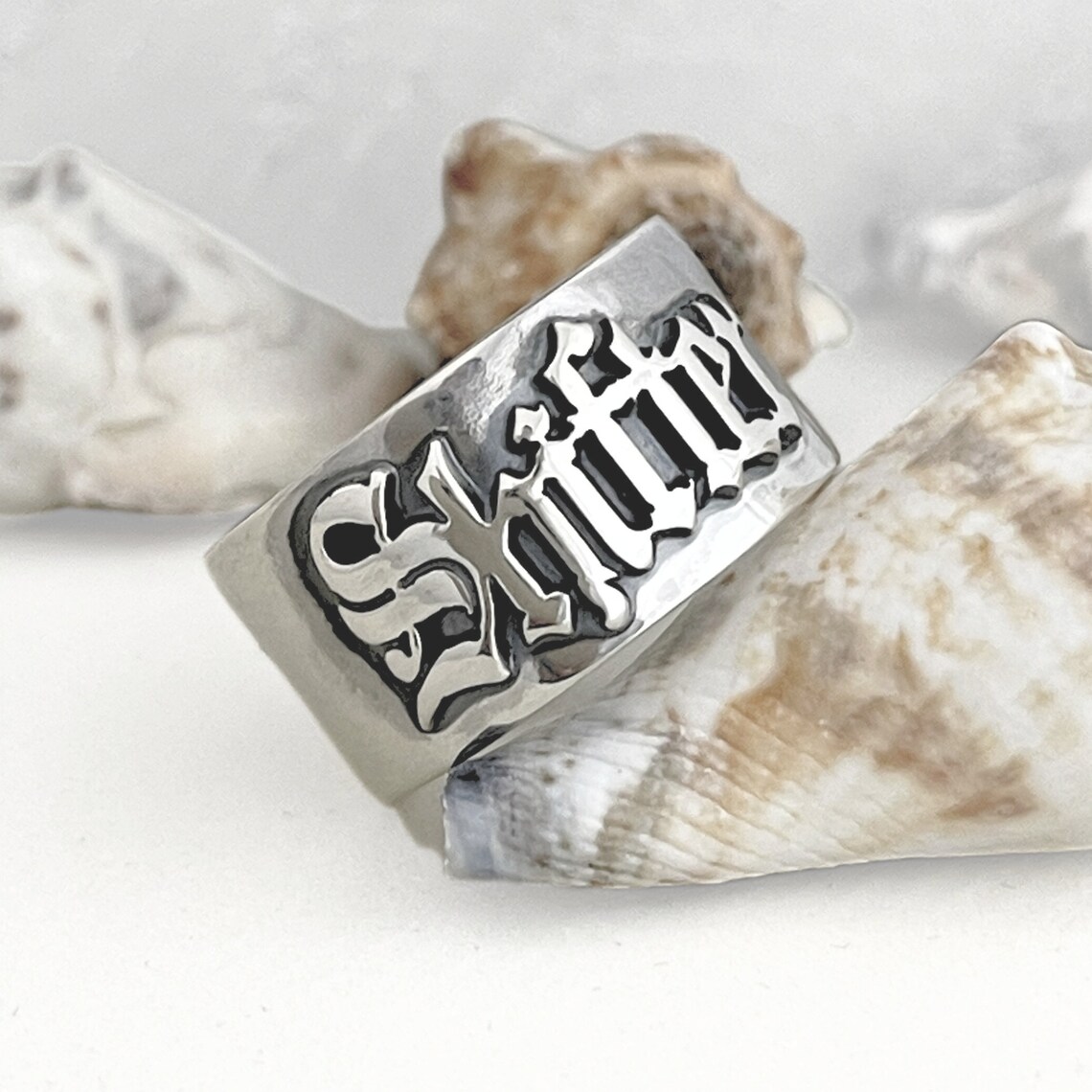 Street Fashion Rings - 12MM Herren Gothic Ringe personalisierte alte