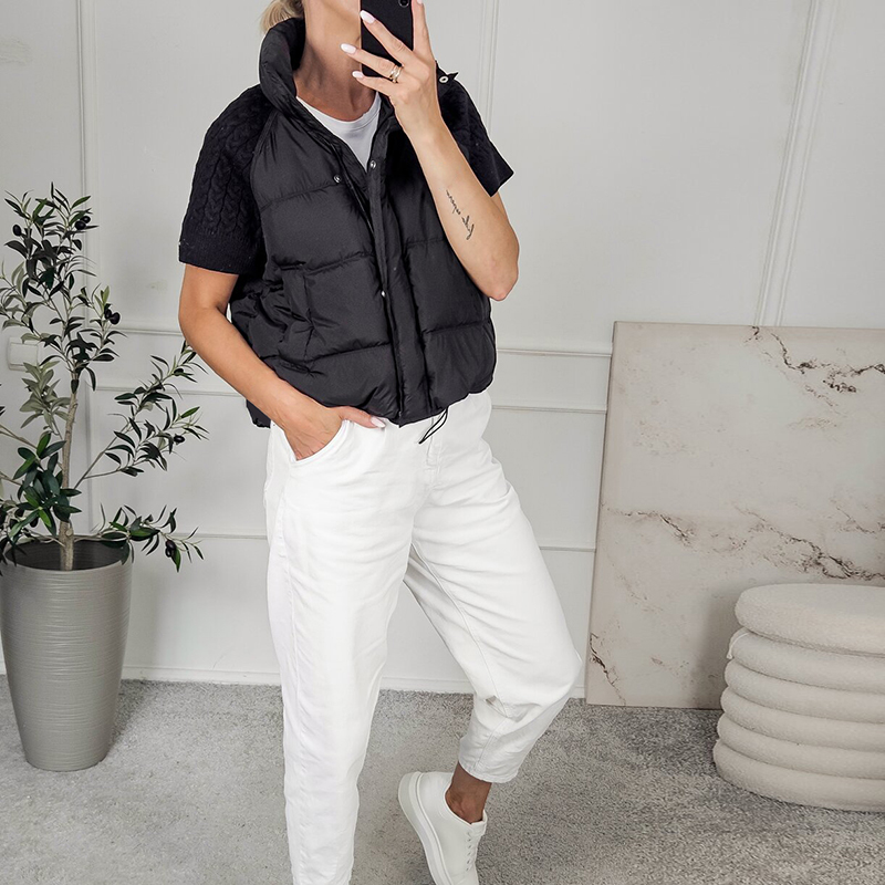 Schicke Damen-Kurz-Pufferweste – Puffer Vest Padded Bewertung und Preis
