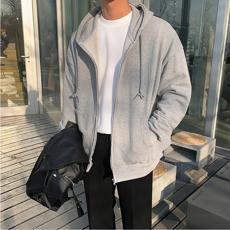 High Street Hoodie Männer Einf – Street Fashion Zip Up Hoodie Bewertung und Preis