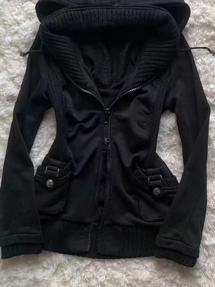 Schwarzer Modischer Neuer Tren – Street Fashion Zip Up Hoodie Bewertung und Preis