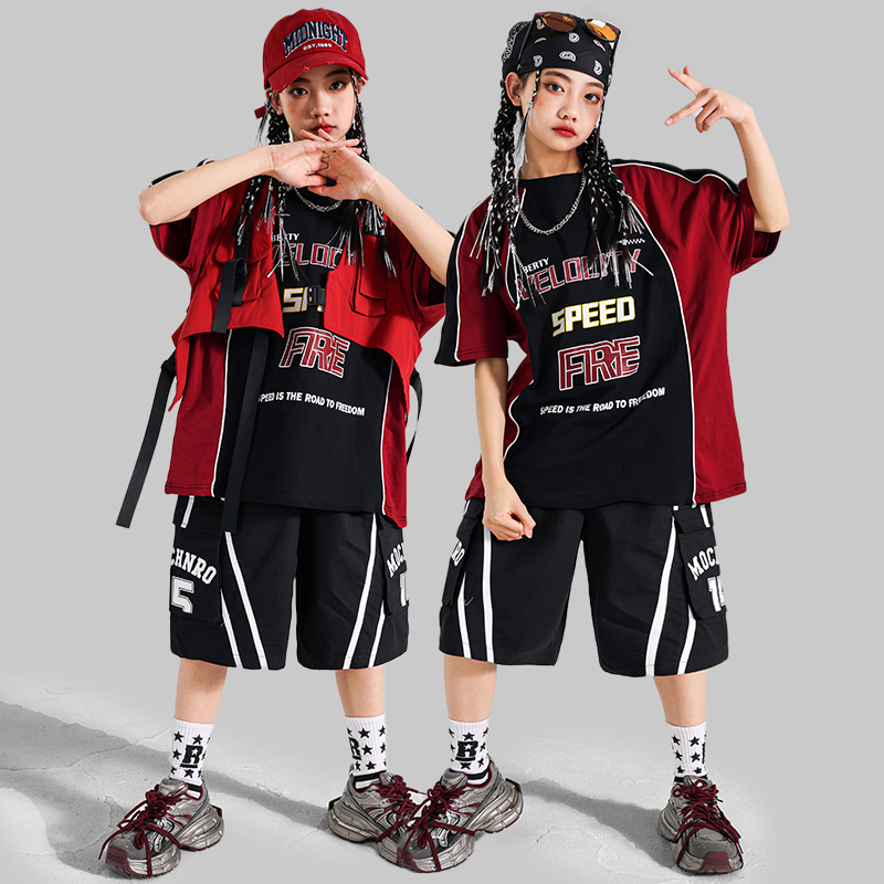 Teenager Mode Hiphop Jazz Danc – Street Fashion Outfit Bewertung und Preis