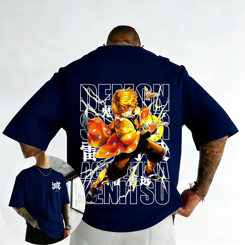 Übergröße Demon Slayer Sommer  – Street Fashion Japan Bewertung und Preis