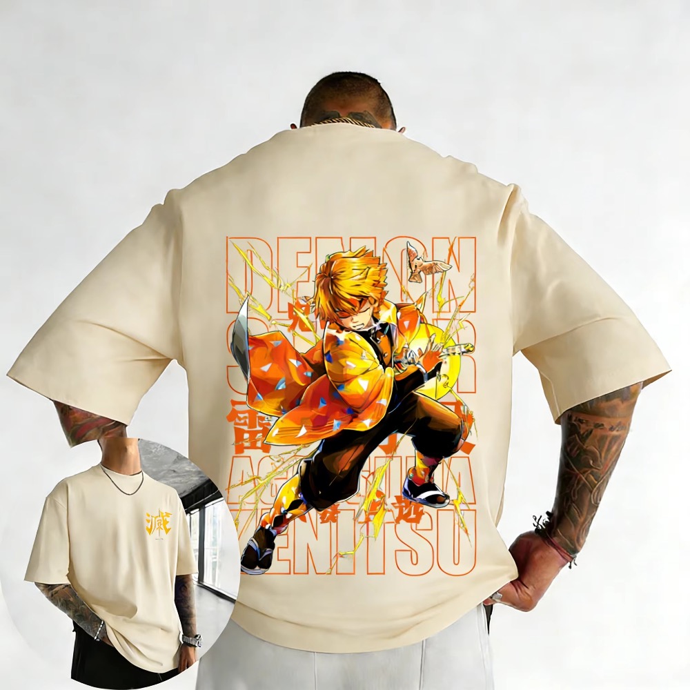 Übergröße Demon Slayer Sommer  – Street Fashion Japan Bewertung und Preis
