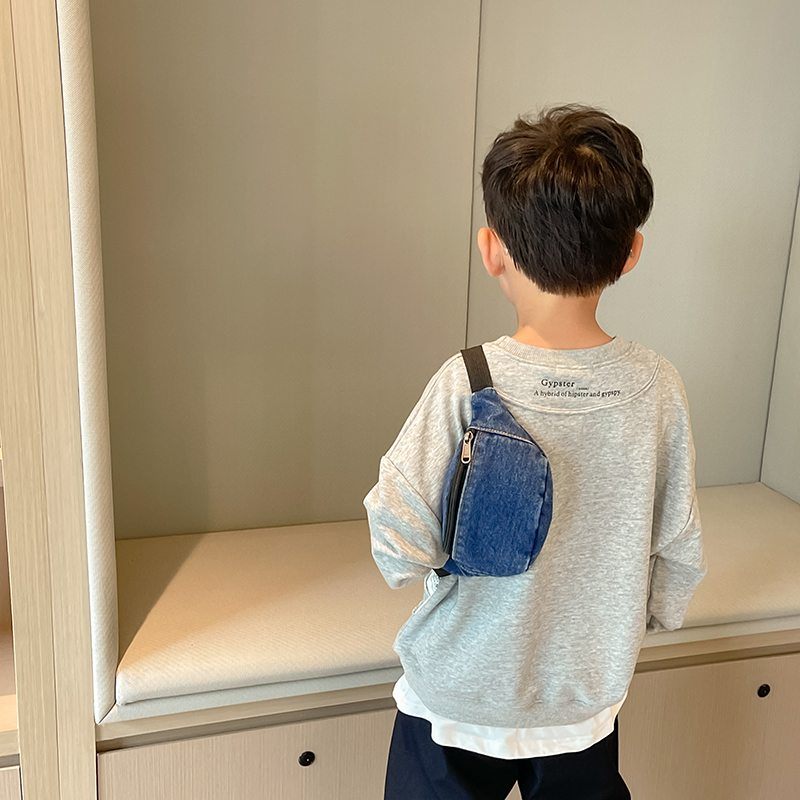 Modische Denim-Kinder-Gürtelta – Street Fashion Kids Bewertung und Preis