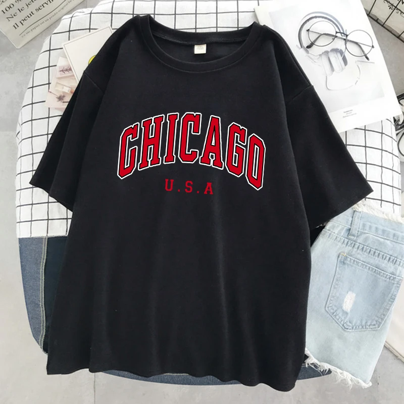 Chicago City Letters Grafik-Pr – Street Fashion Chicago Bewertung und Preis