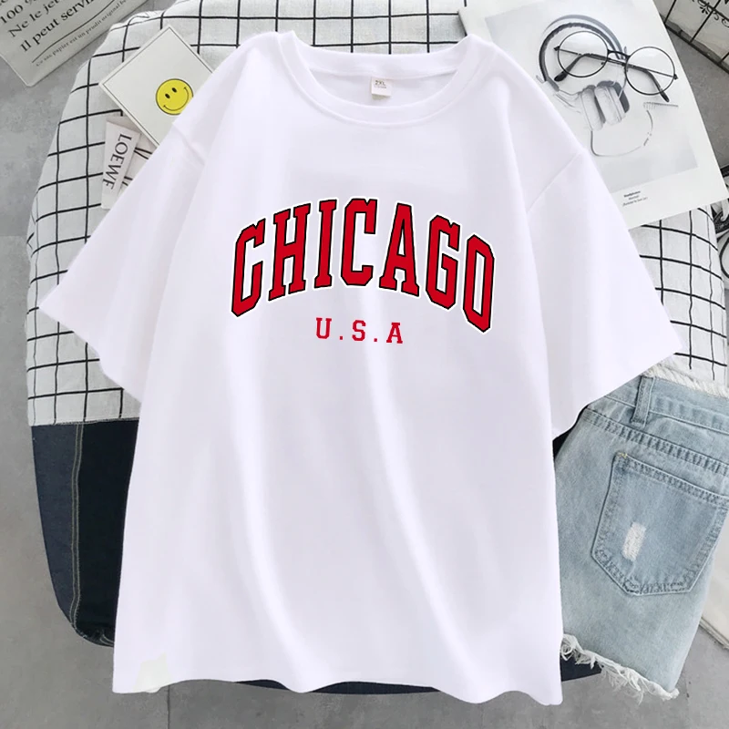 Chicago City Letters Grafik-Pr – Street Fashion Chicago Bewertung und Preis