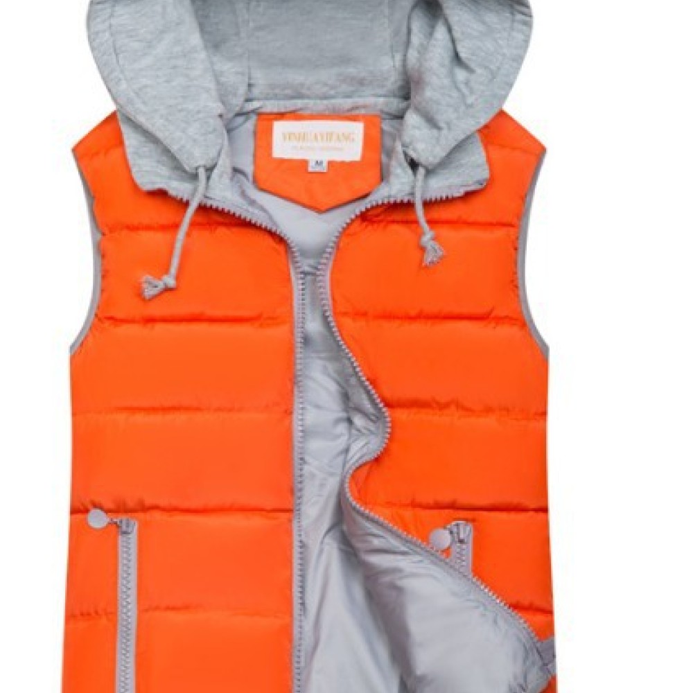 Lässige Kapuzen-Steppweste für – Puffer Vest Padded Bewertung und Preis