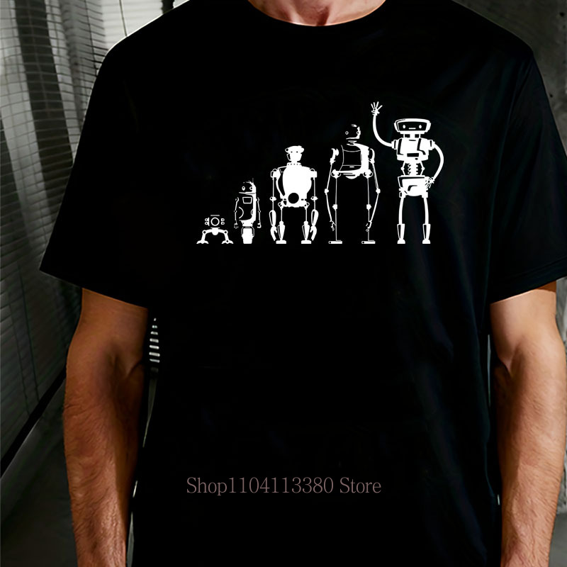 Robot Evolution Grafikdruck-T- – Street Fashion Evolution Bewertung und Preis