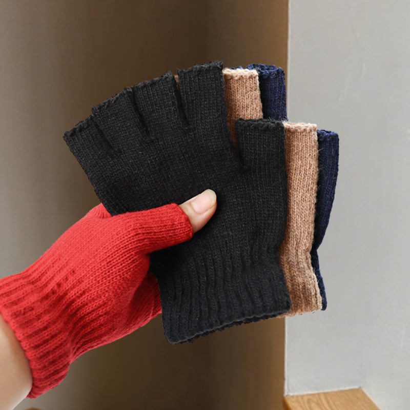 Halbfinger-Handschuhe aus Woll – Street Fashion Gloves Bewertung und Preis