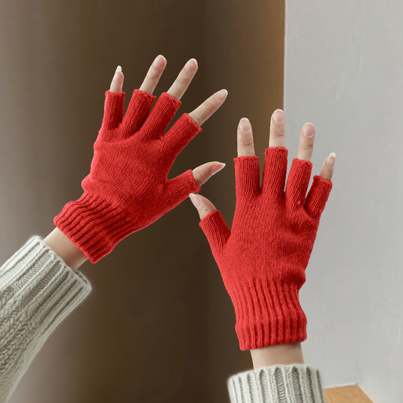Halbfinger-Handschuhe aus Woll – Street Fashion Gloves Bewertung und Preis