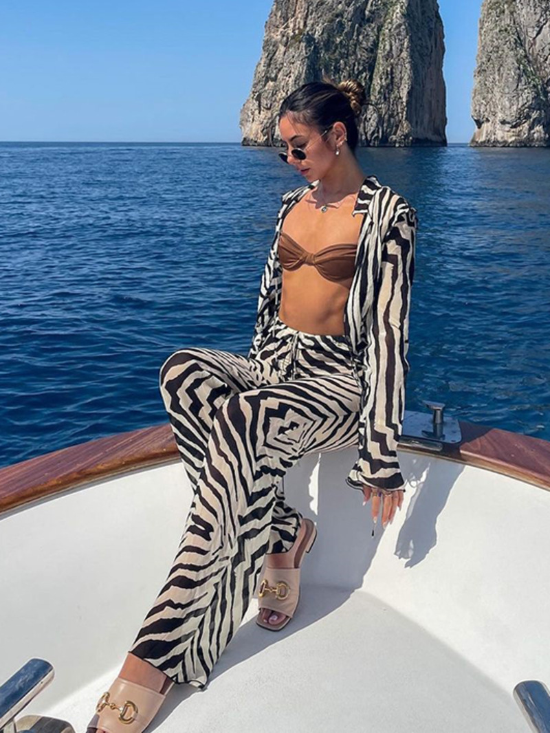 Animal Print Mesh Sheer Stripe – Mesh Top Layering Bewertung und Preis