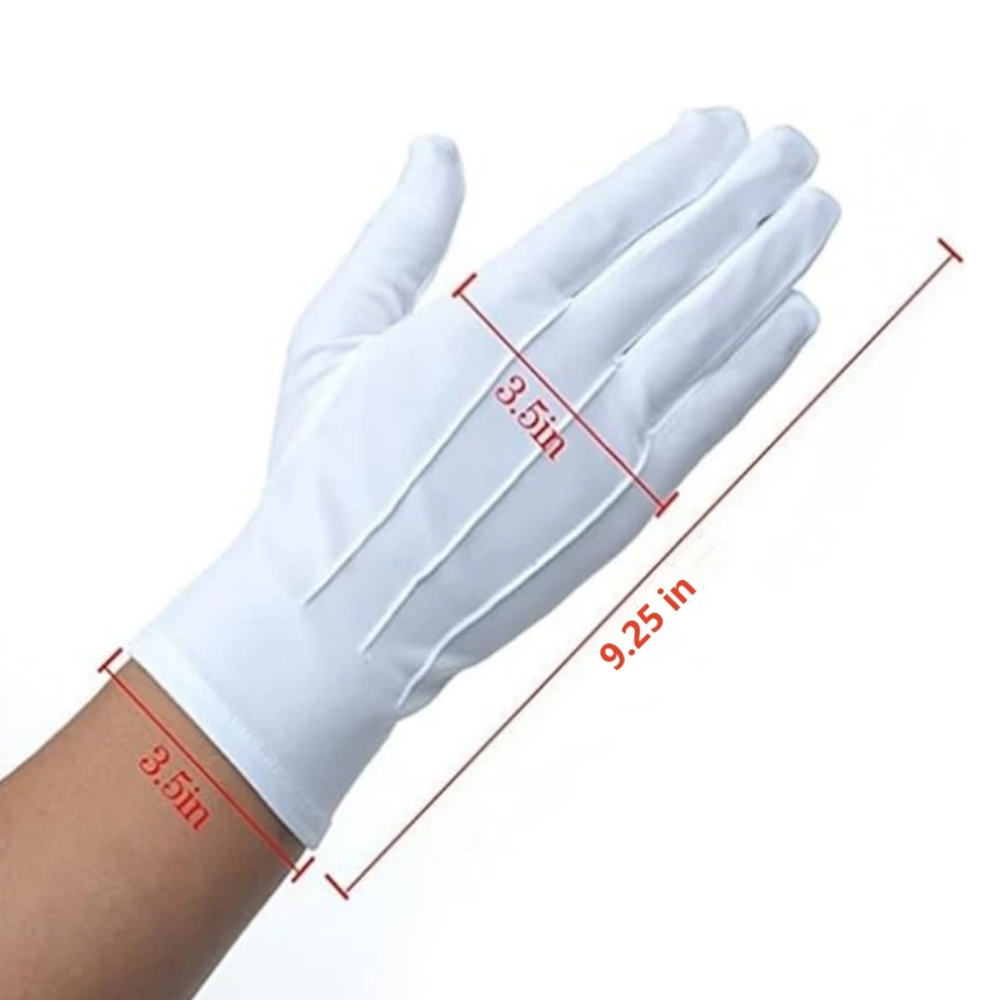 1/2 Paar Weiße Baumwollhandsch – Street Fashion Gloves Bewertung und Preis