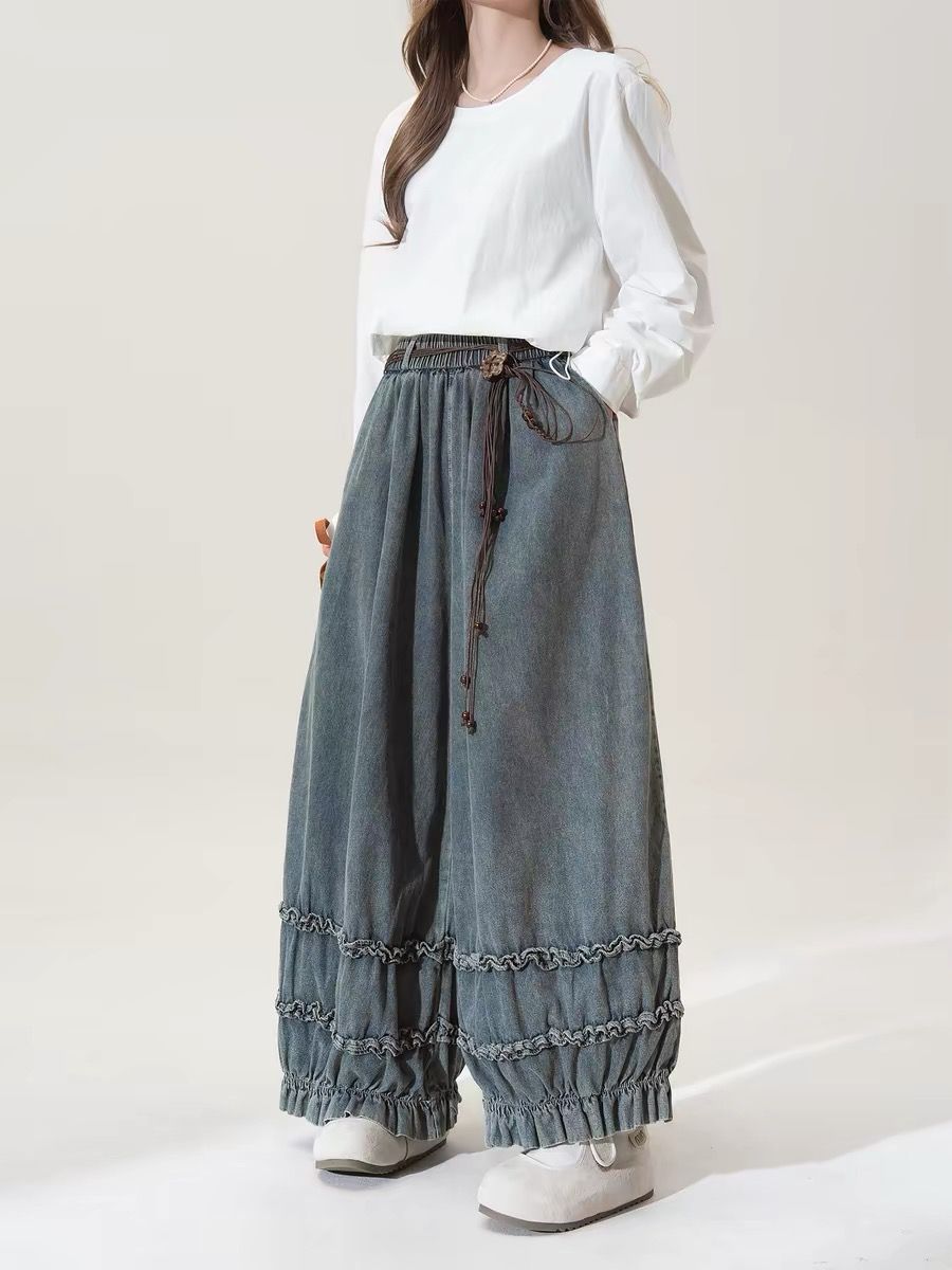 Japanische Retro Einfarbige We – Japanese Street Fashion Female Bewertung und Preis