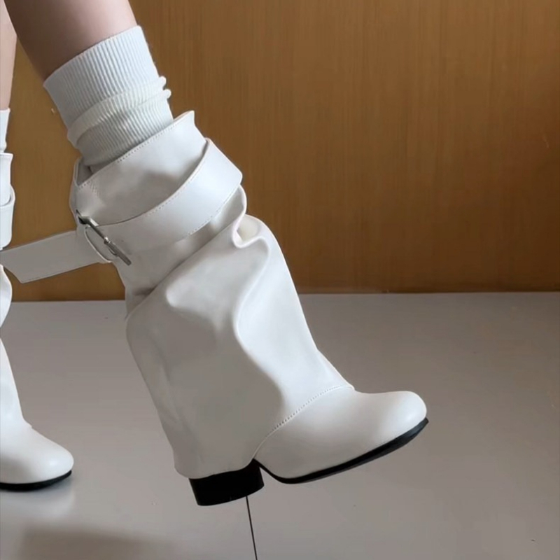 Neue Damen-Slouchy-Lederstiefe – Street Fashion News Bewertung und Preis