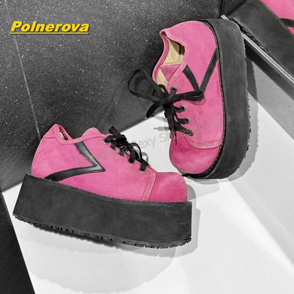 Hot Pink Regenbogen-Schnürsenk – Street Fashion Hot Bewertung und Preis