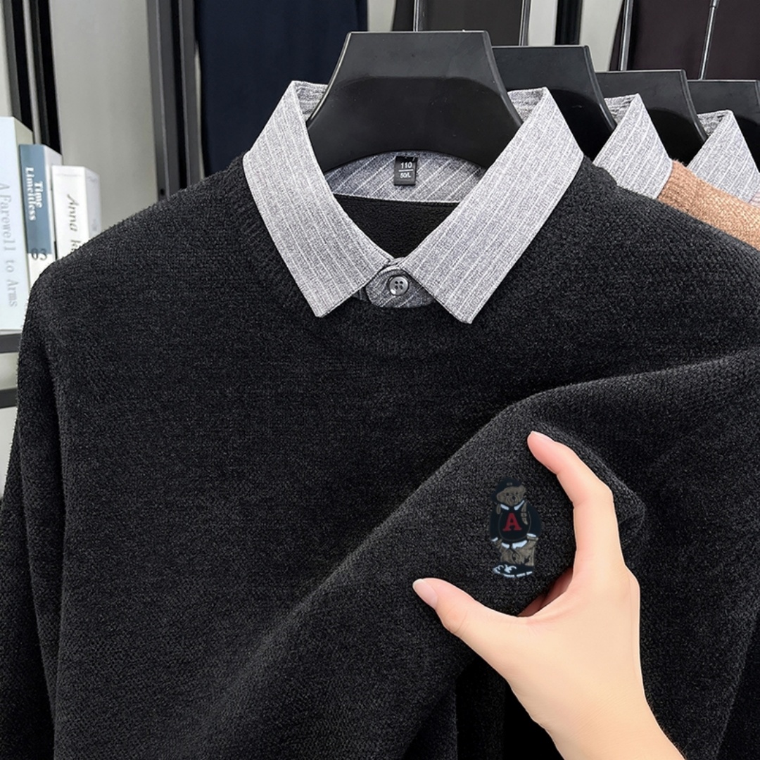 Hohe Qualität Bär Druck Strick – Street Fashion Japan Bewertung und Preis
