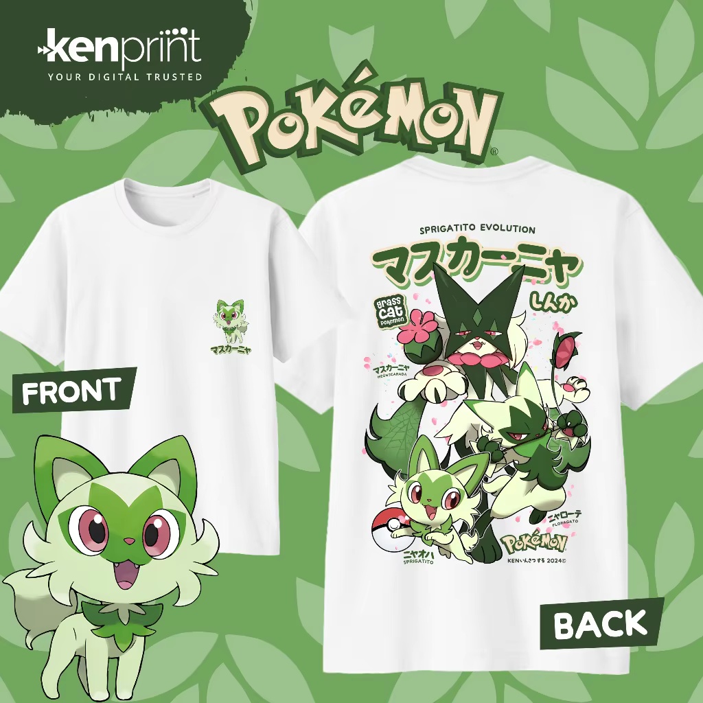 Anime Pokémon Sprigatito Evolu – Street Fashion Evolution Bewertung und Preis