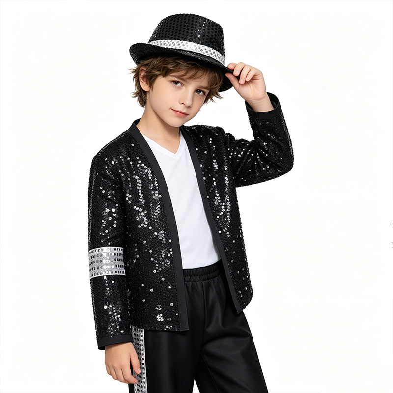 Kinder Hip-Hop-Popstar-Kostüm  – Street Fashion Gloves Bewertung und Preis