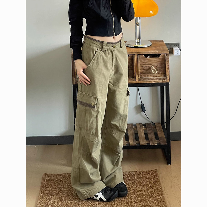 Neue Baggy Khaki Cargo Hosen F – Japanese Street Fashion Female Bewertung und Preis