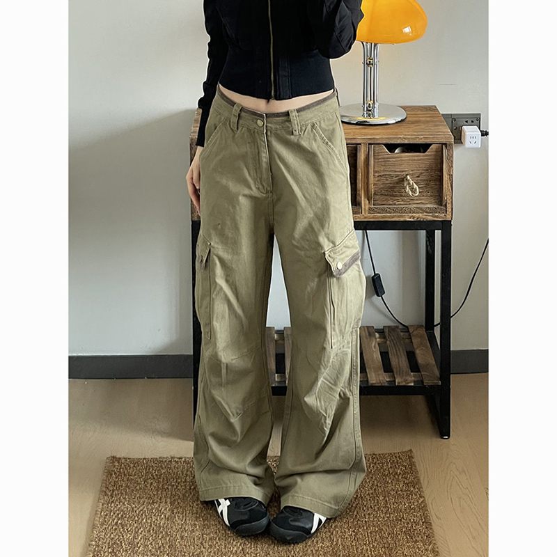 Neue Baggy Khaki Cargo Hosen F – Japanese Street Fashion Female Bewertung und Preis