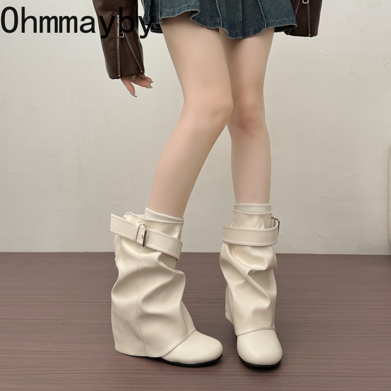 Neue Damen-Slouchy-Lederstiefe – Street Fashion News Bewertung und Preis