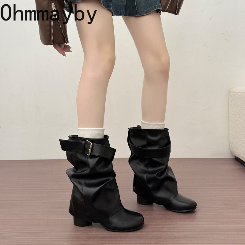Neue Damen-Slouchy-Lederstiefe – Street Fashion News Bewertung und Preis