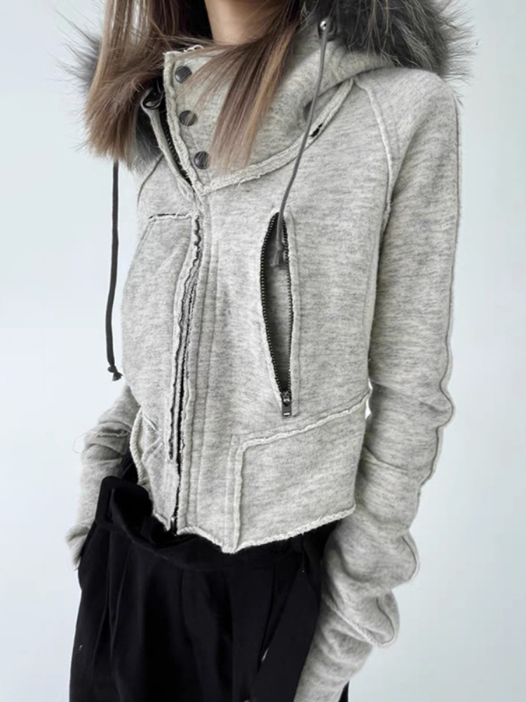 Vintage Fashion Zip Up Frauen  – Street Fashion Zip Up Hoodie Bewertung und Preis