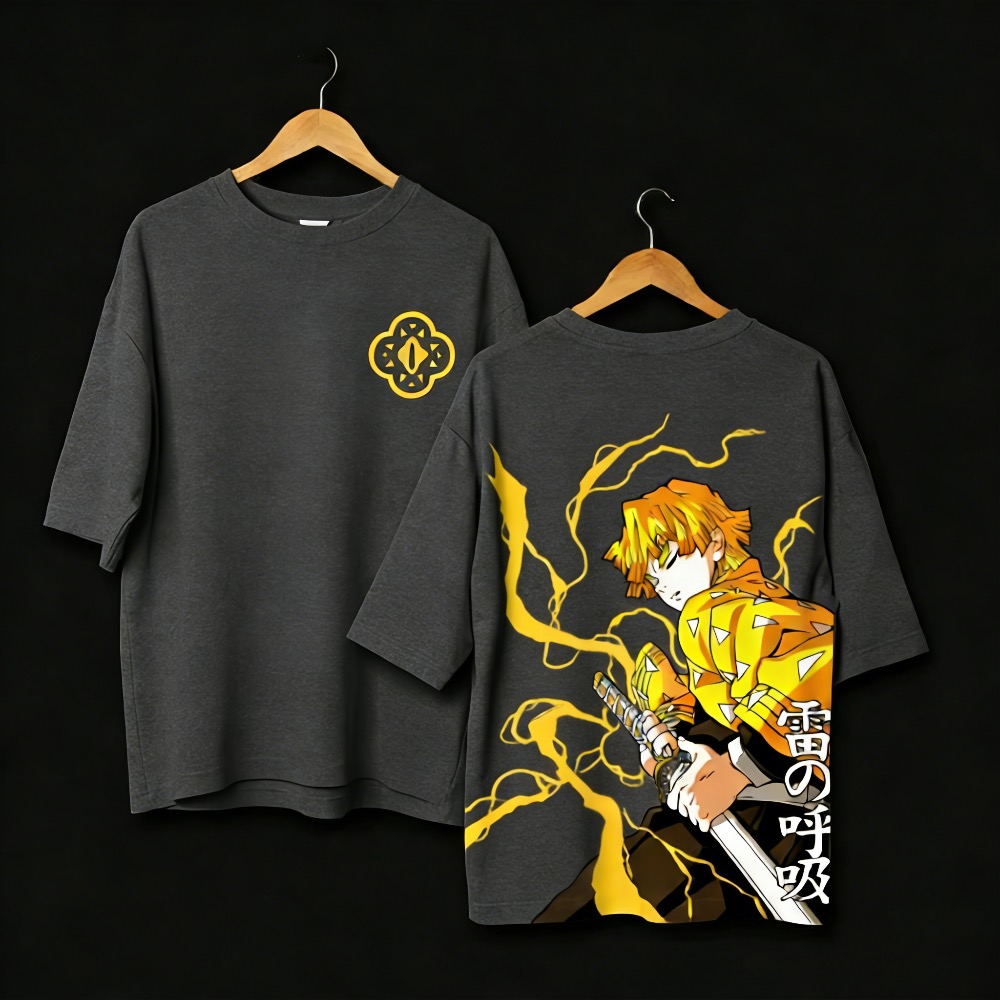 Übergrößes Demon Slayer Anime  – Street Fashion Japan Bewertung und Preis