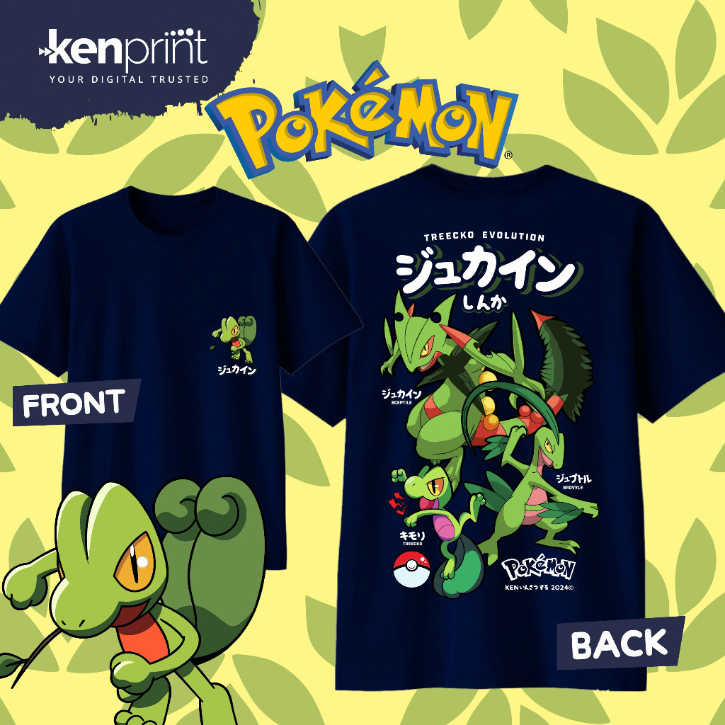 Anime Pokémon Treecko Evolutio – Street Fashion Evolution Bewertung und Preis