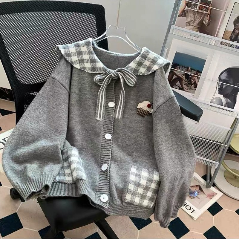 Retro Süße Gestrickte Oberbekl – Japanese Street Fashion Female Bewertung und Preis