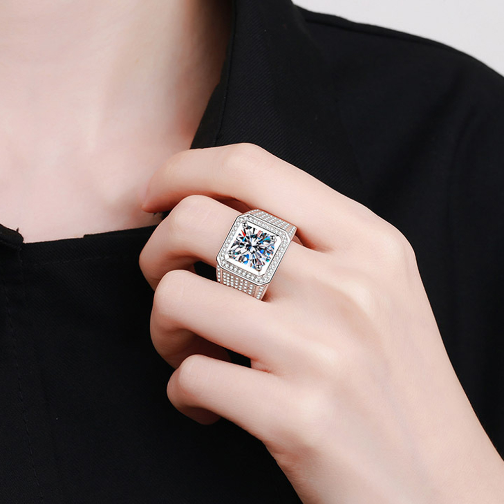 KNOBSPIN 5ct D Farbe Moissanit – Street Fashion Rings Bewertung und Preis